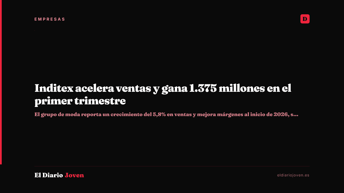Inditex acelera ventas y gana 1.375 millones en el primer trimestre