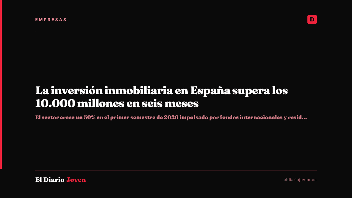 La inversión inmobiliaria en España supera los 10.000 millones en seis meses