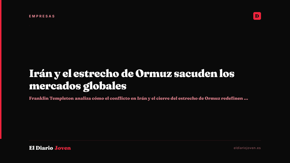 Irán y el estrecho de Ormuz sacuden los mercados globales