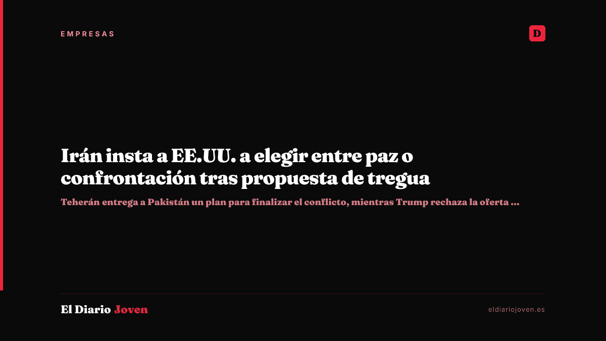 Irán insta a EE.UU. a elegir entre paz o confrontación tras propuesta de tregua