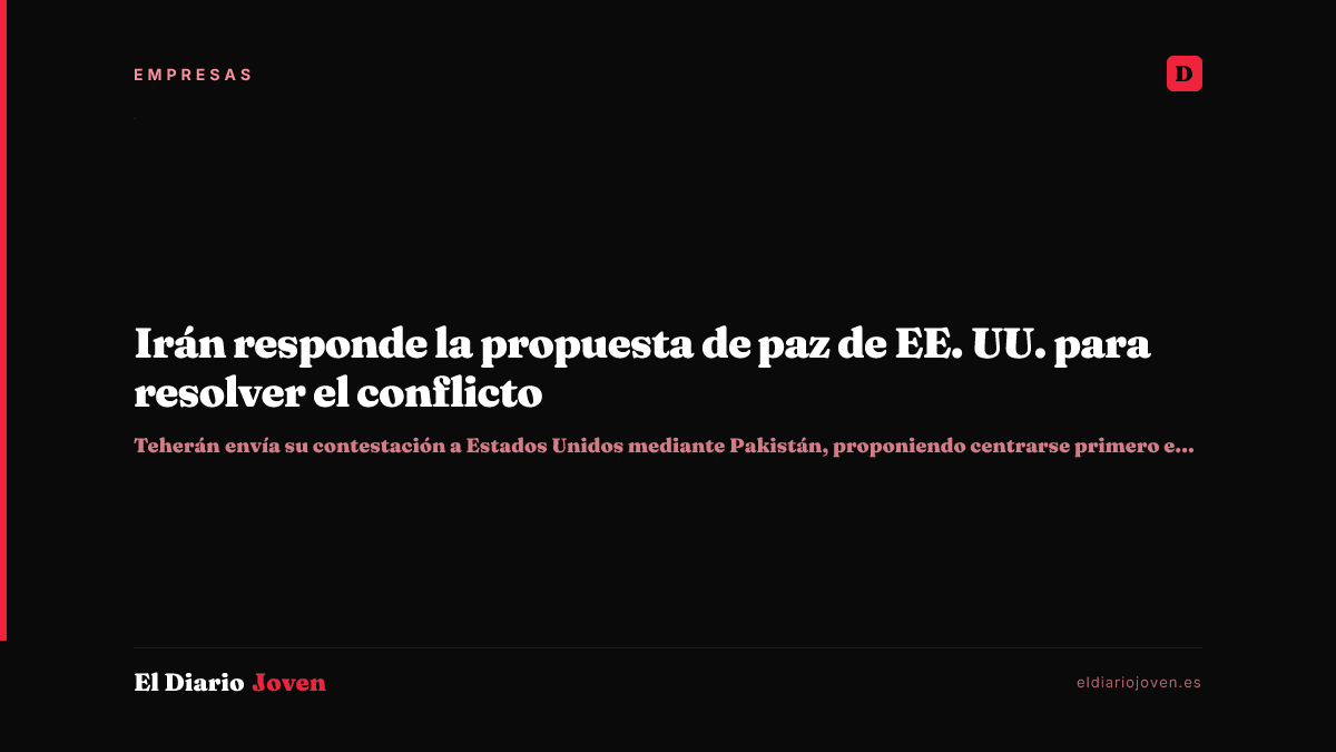 Irán responde la propuesta de paz de EE. UU. para resolver el conflicto