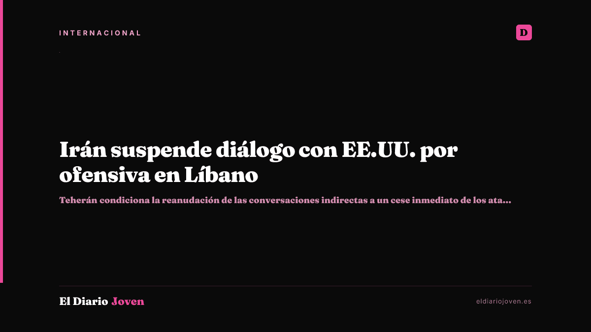 Irán suspende diálogo con EE.UU. por ofensiva en Líbano