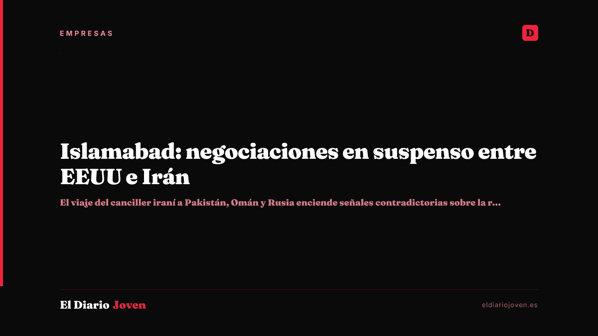 Islamabad: negociaciones en suspenso entre EEUU e Irán