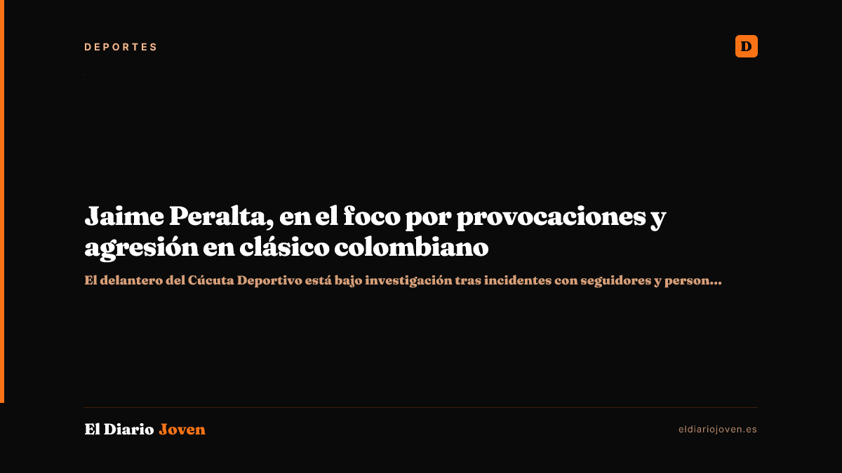 Jaime Peralta, en el foco por provocaciones y agresión en clásico colombiano