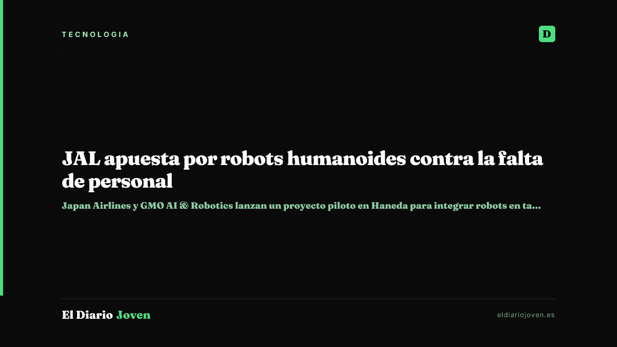 JAL apuesta por robots humanoides contra la falta de personal