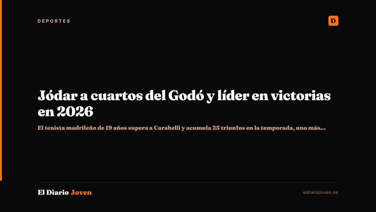 Jódar a cuartos del Godó y líder en victorias en 2026