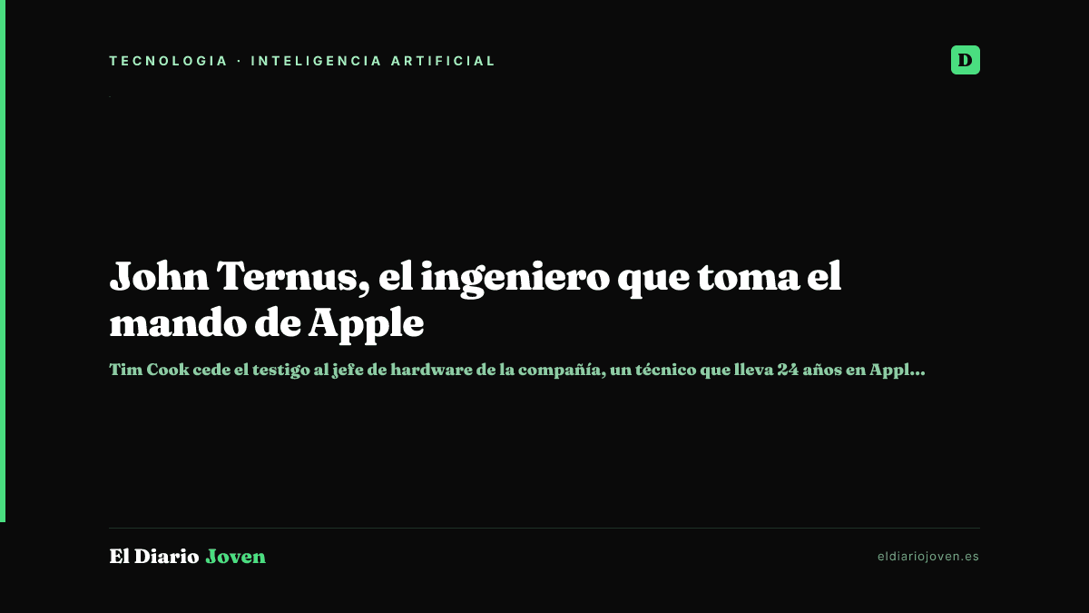 John Ternus, el ingeniero que toma el mando de Apple