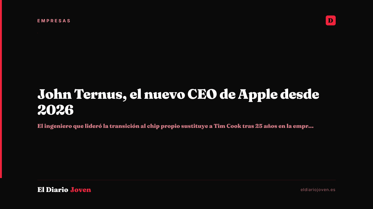 John Ternus, el nuevo CEO de Apple desde 2026