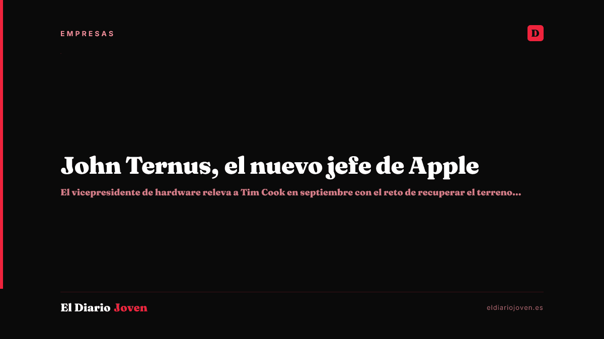 John Ternus, el nuevo jefe de Apple