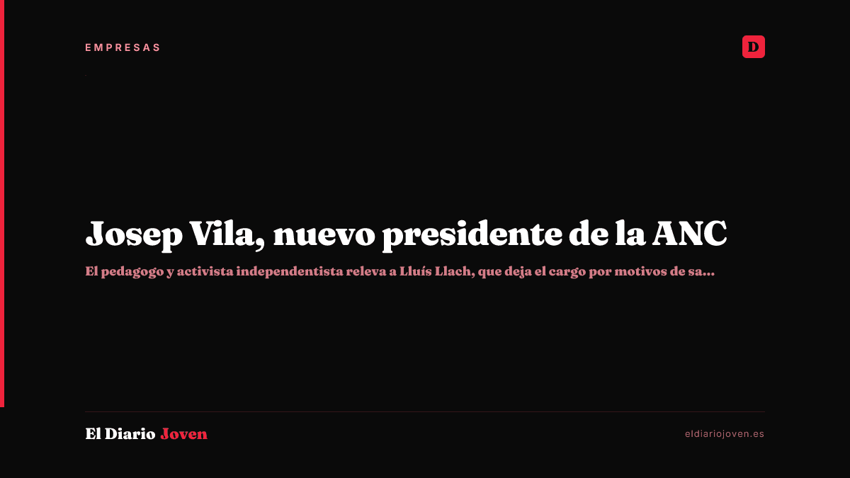 Josep Vila, nuevo presidente de la ANC