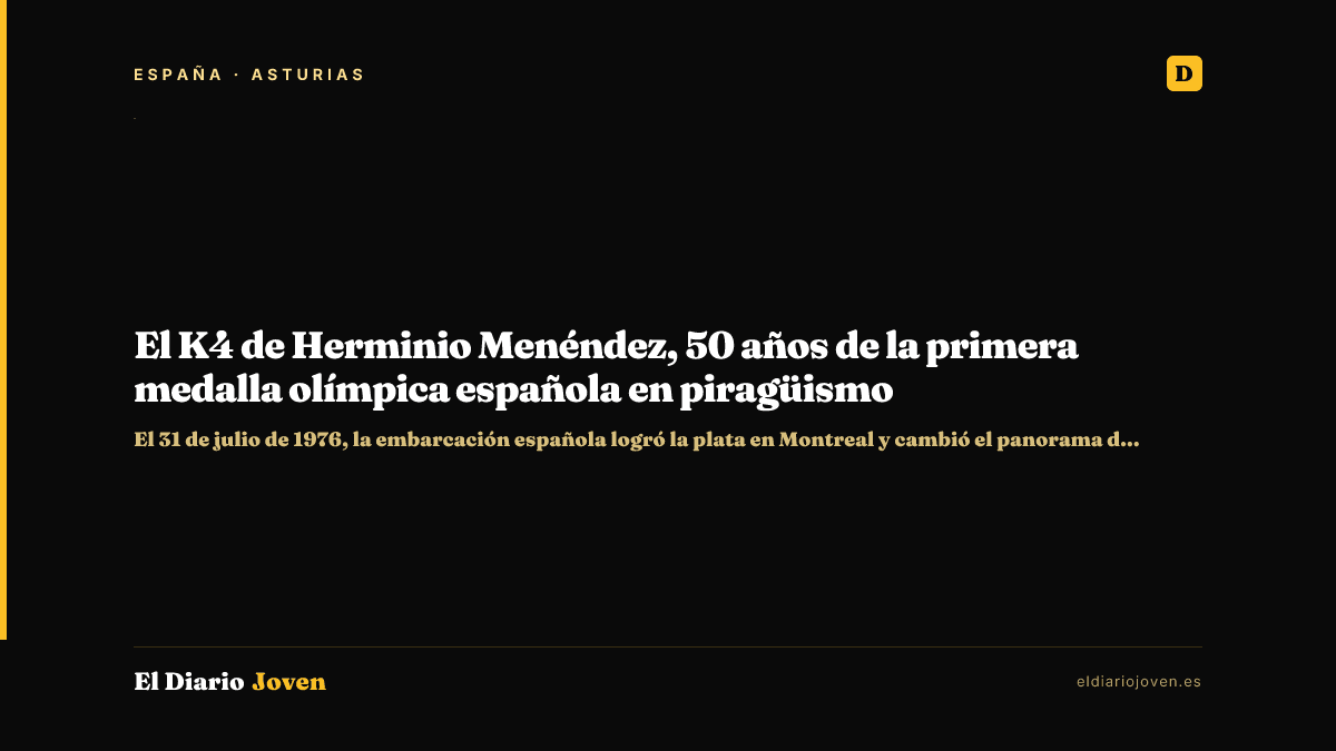 El K4 de Herminio Menéndez, 50 años de la primera medalla olímpica española en piragüismo