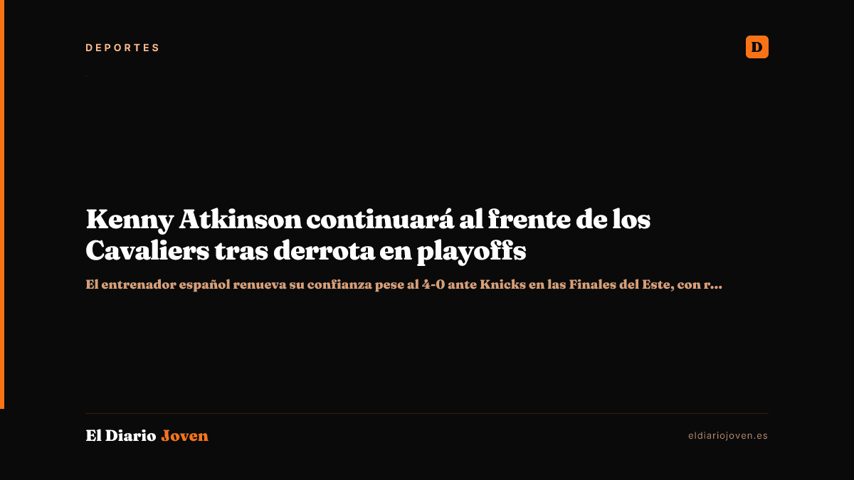 Kenny Atkinson continuará al frente de los Cavaliers tras derrota en playoffs