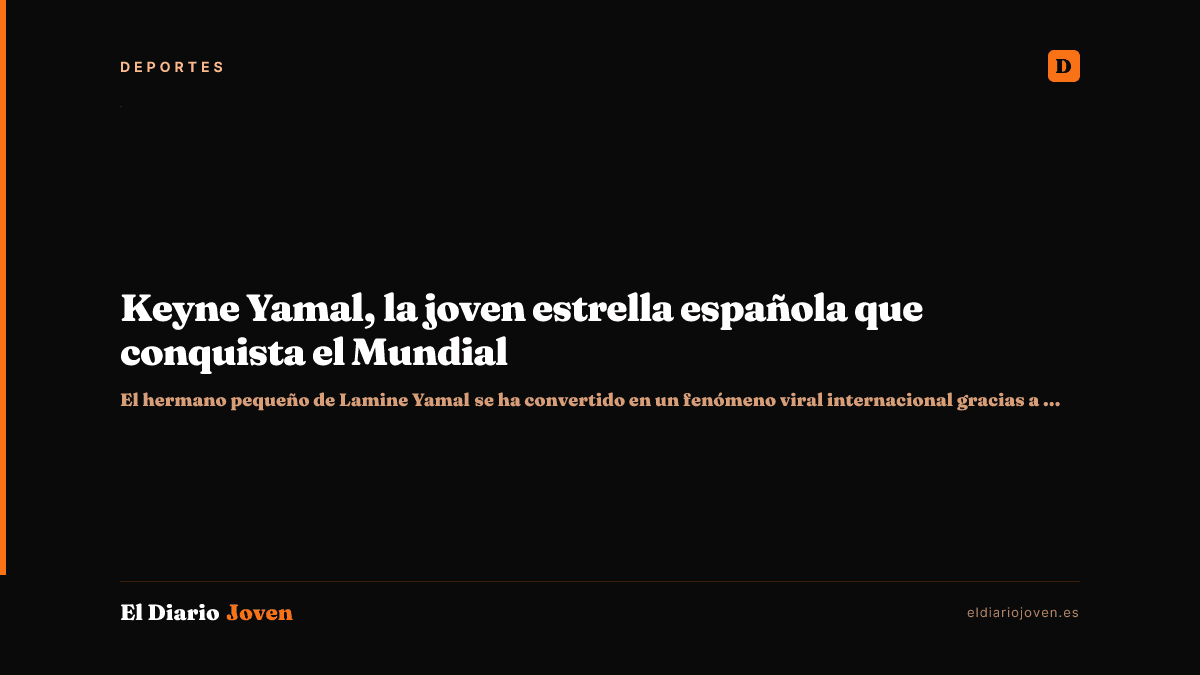 Keyne Yamal, la joven estrella española que conquista el Mundial
