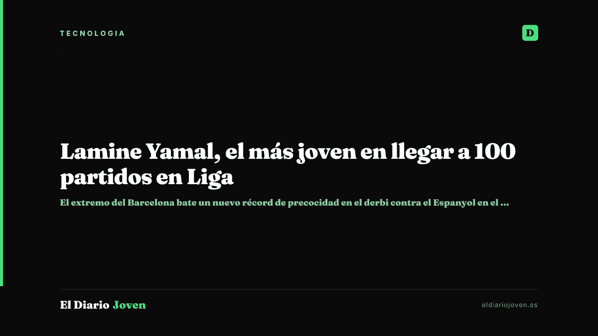 Lamine Yamal, el más joven en llegar a 100 partidos en Liga