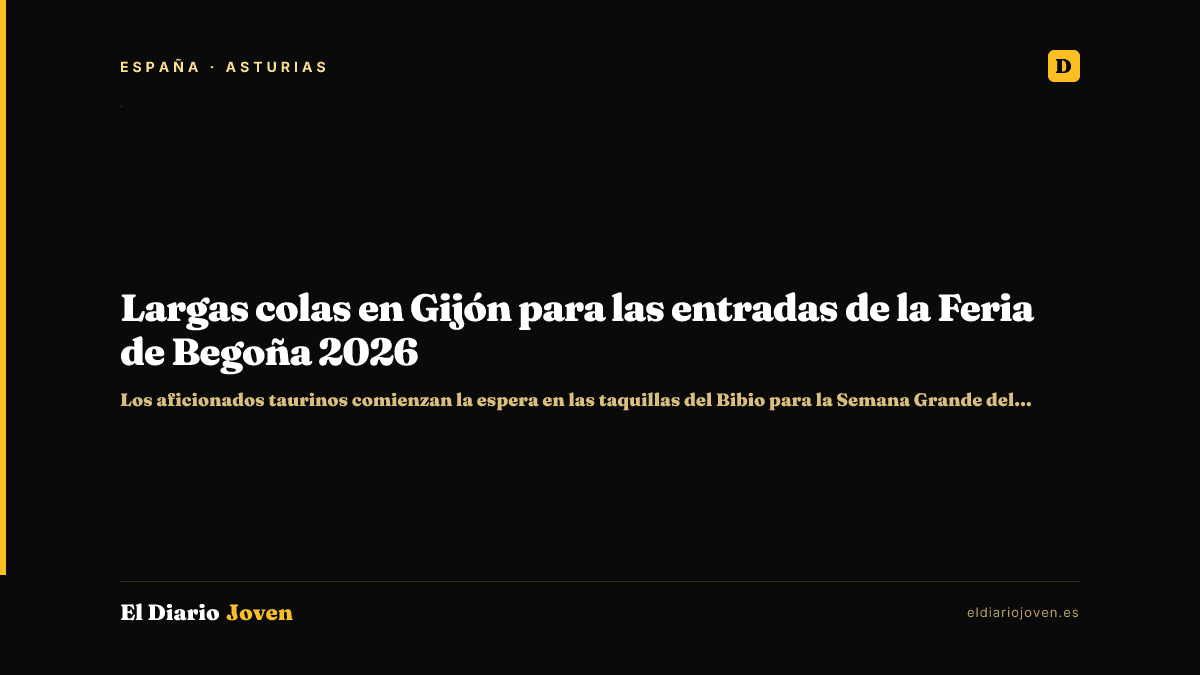 Largas colas en Gijón para las entradas de la Feria de Begoña 2026