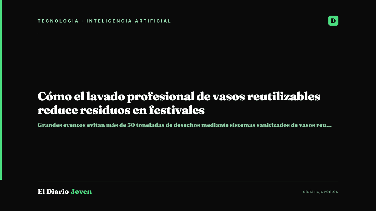 Cómo el lavado profesional de vasos reutilizables reduce residuos en festivales