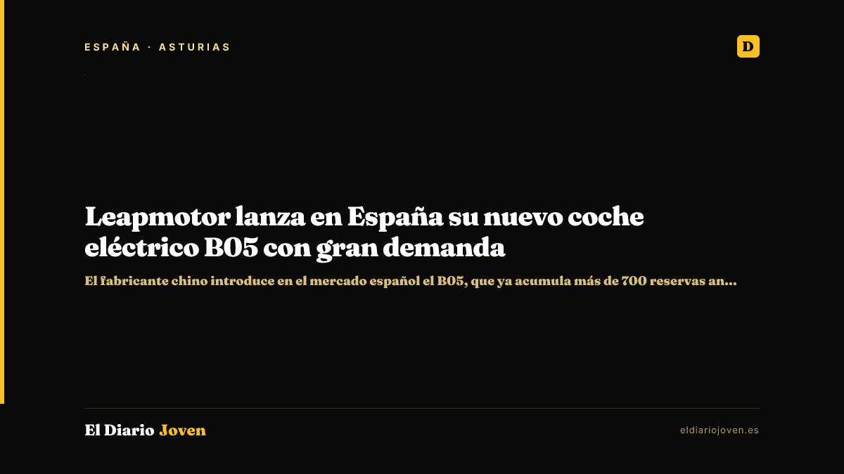 Leapmotor lanza en España su nuevo coche eléctrico B05 con gran demanda