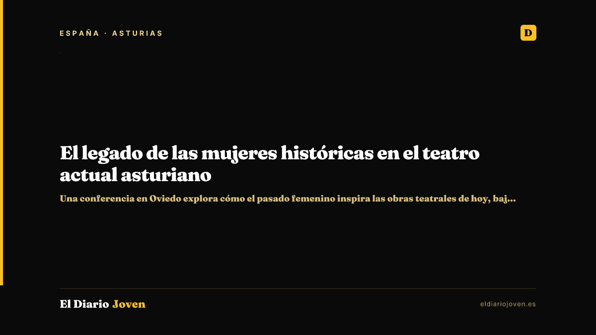 El legado de las mujeres históricas en el teatro actual asturiano