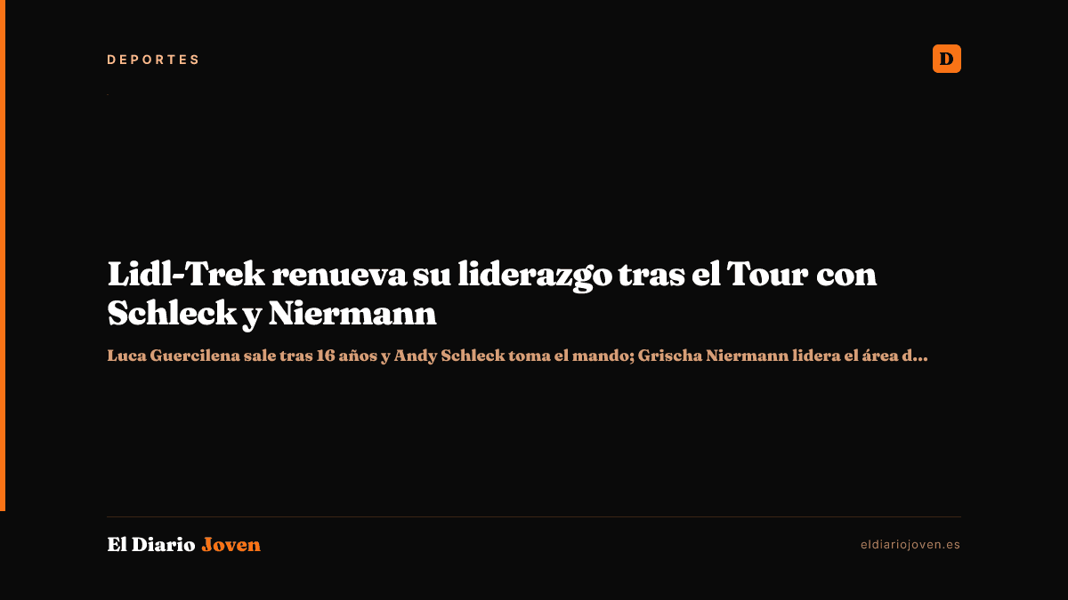 Lidl-Trek renueva su liderazgo tras el Tour con Schleck y Niermann