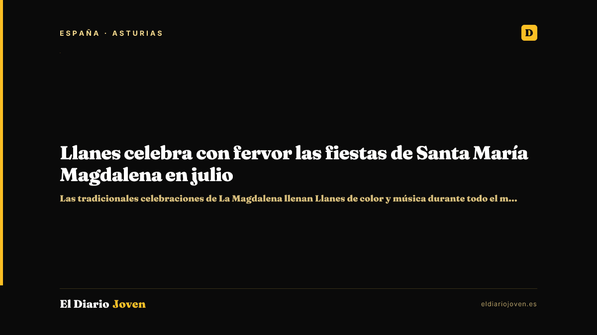 Llanes celebra con fervor las fiestas de Santa María Magdalena en julio