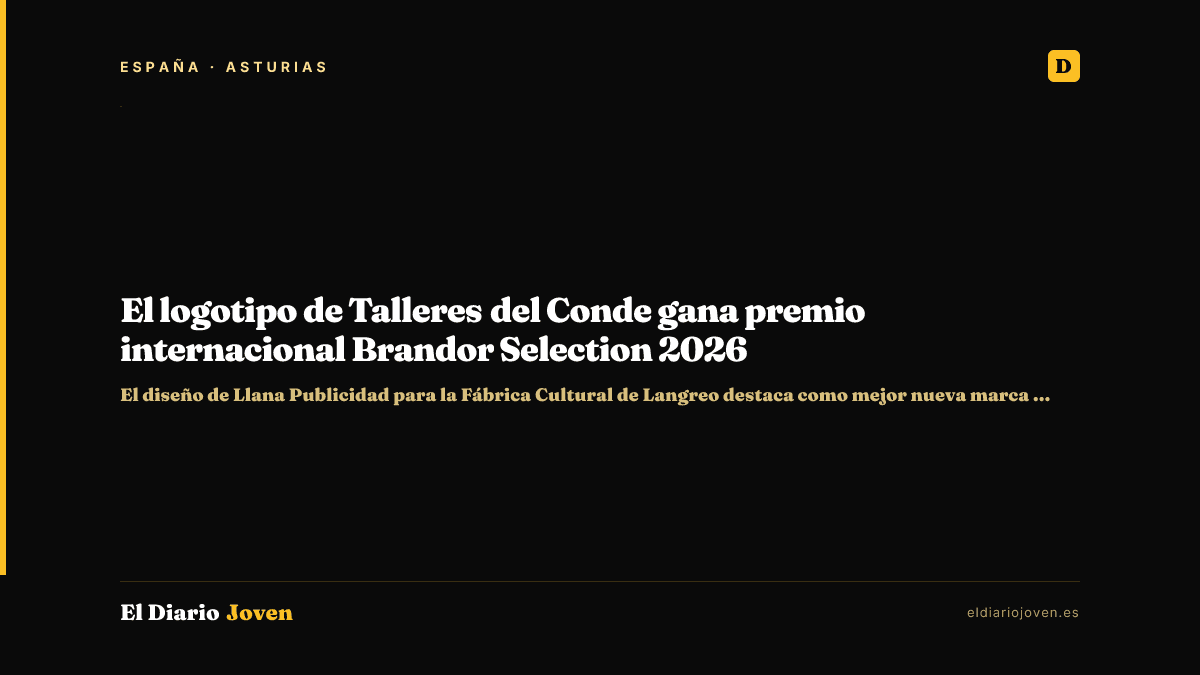 El logotipo de Talleres del Conde gana premio internacional Brandor Selection 2026