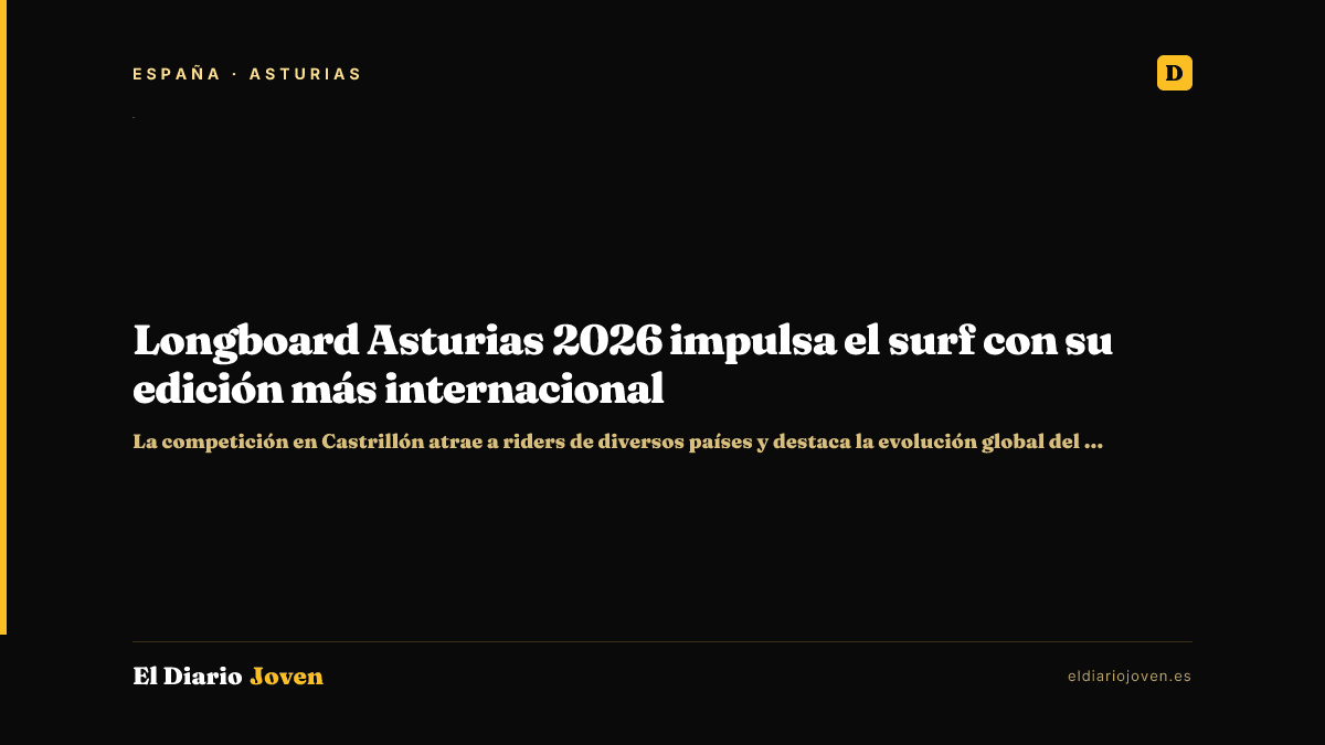 Longboard Asturias 2026 impulsa el surf con su edición más internacional