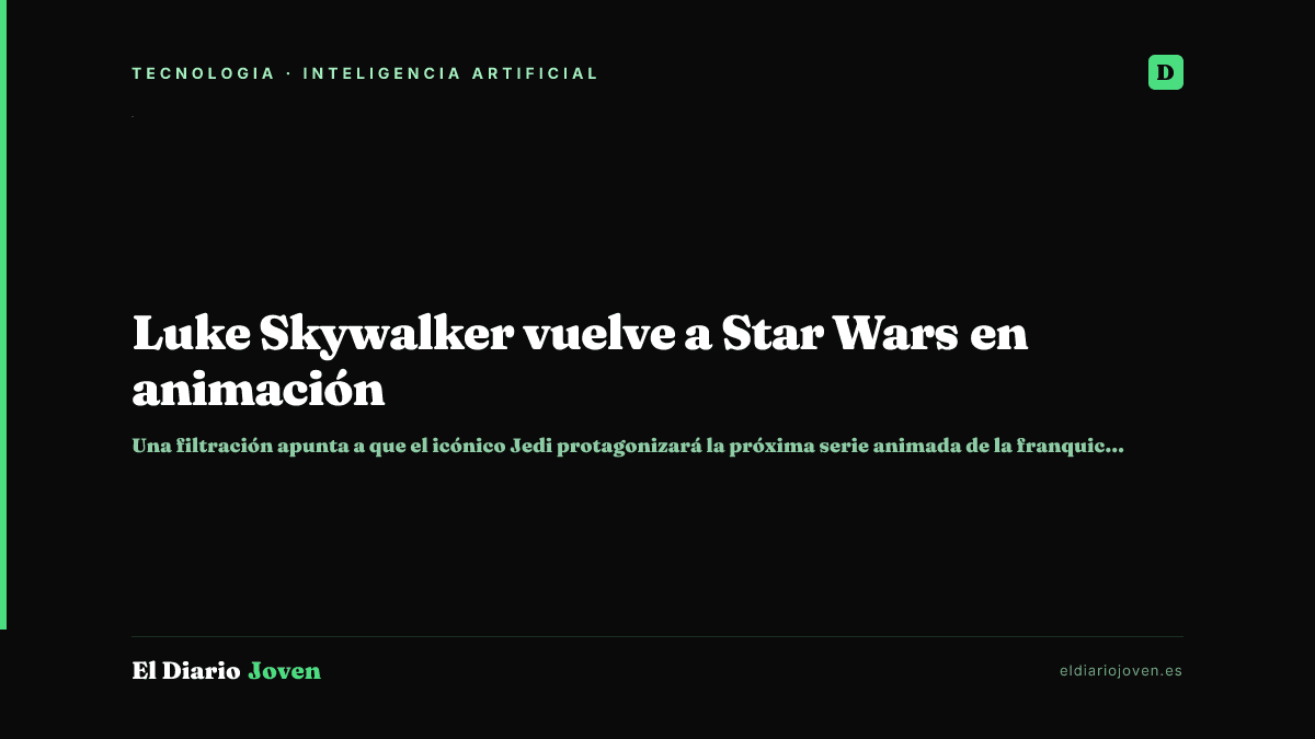Luke Skywalker vuelve a Star Wars en animación
