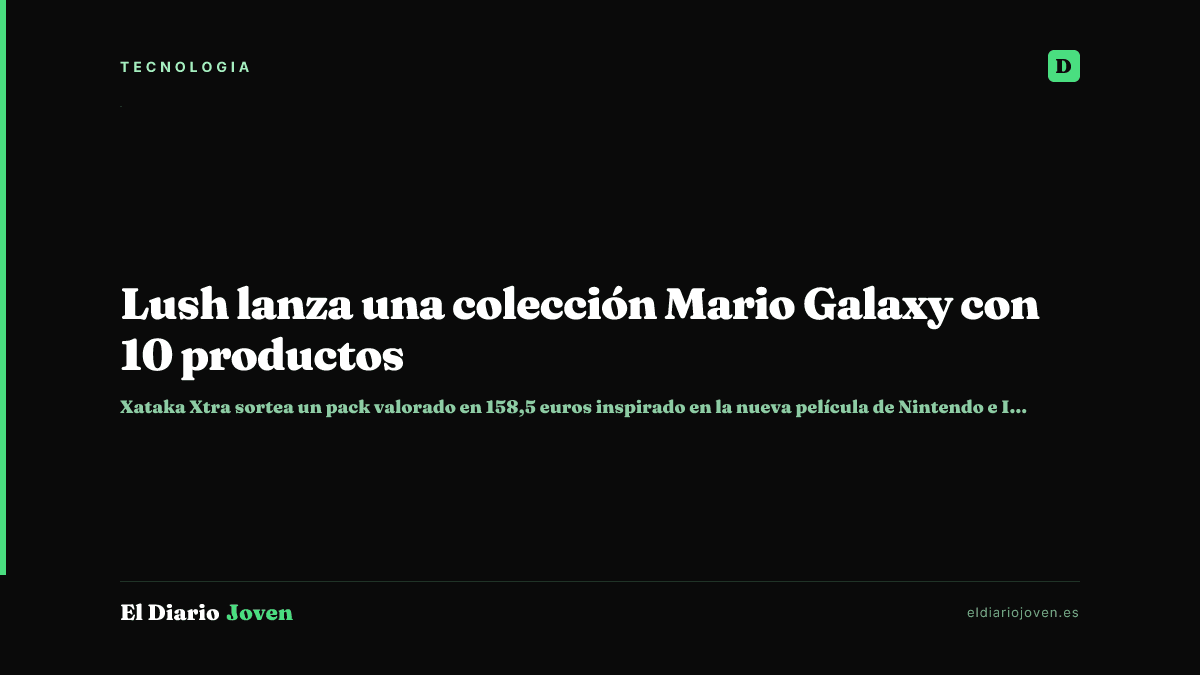 Lush lanza una colección Mario Galaxy con 10 productos