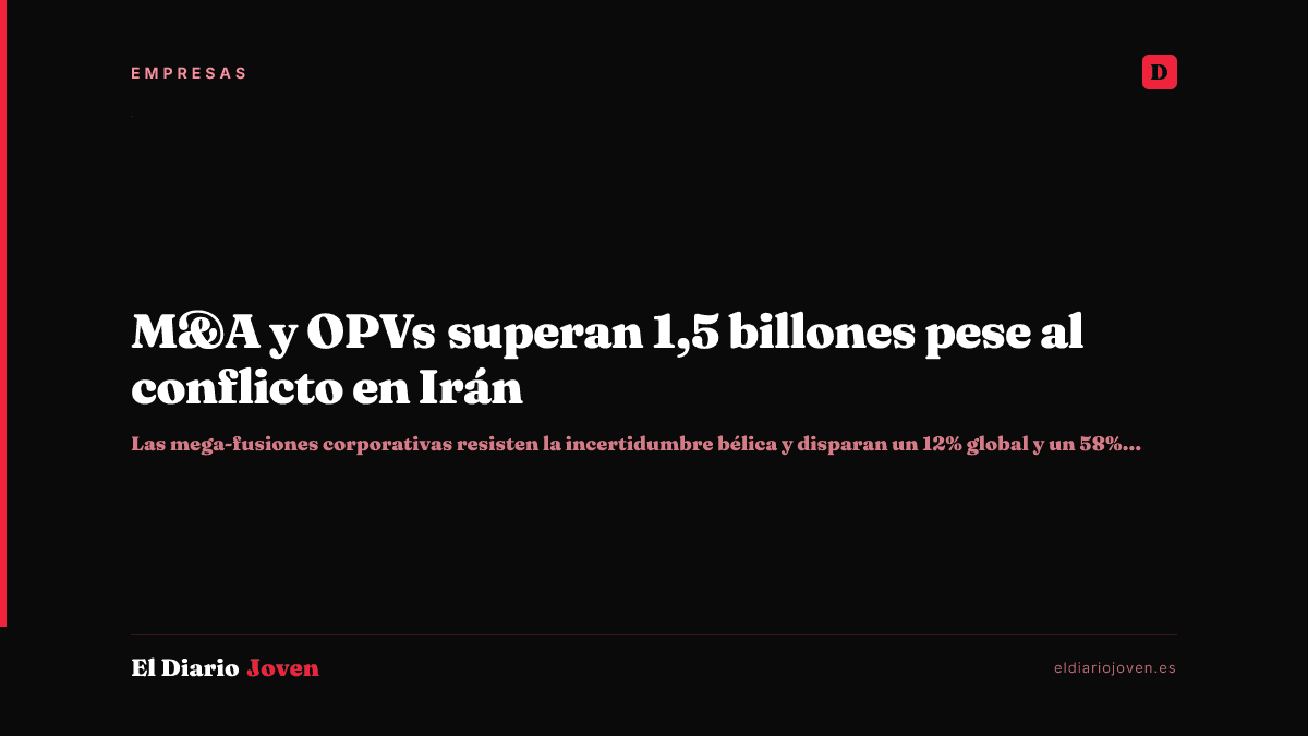M&A y OPVs superan 1,5 billones pese al conflicto en Irán