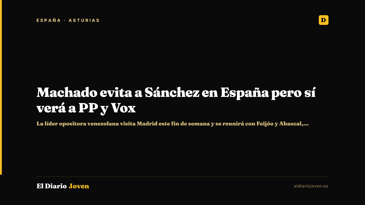 Machado evita a Sánchez en España pero sí verá a PP y Vox