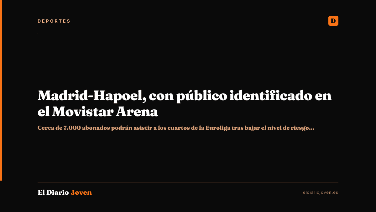 Madrid-Hapoel, con público identificado en el Movistar Arena