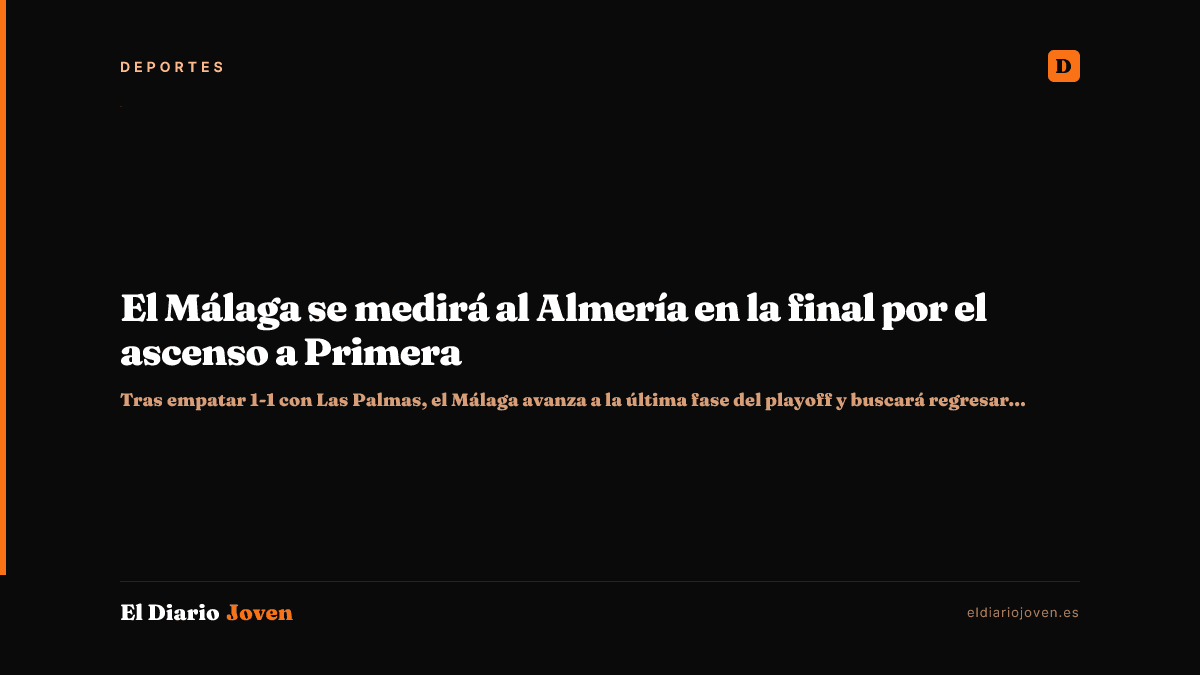 El Málaga se medirá al Almería en la final por el ascenso a Primera