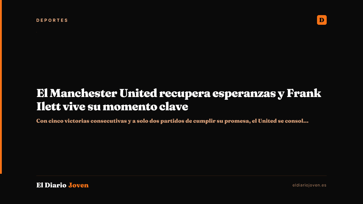 El Manchester United recupera esperanzas y Frank Ilett vive su momento clave