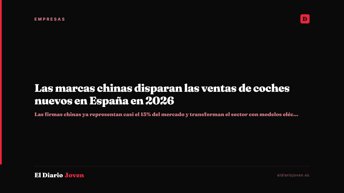 Las marcas chinas disparan las ventas de coches nuevos en España en 2026