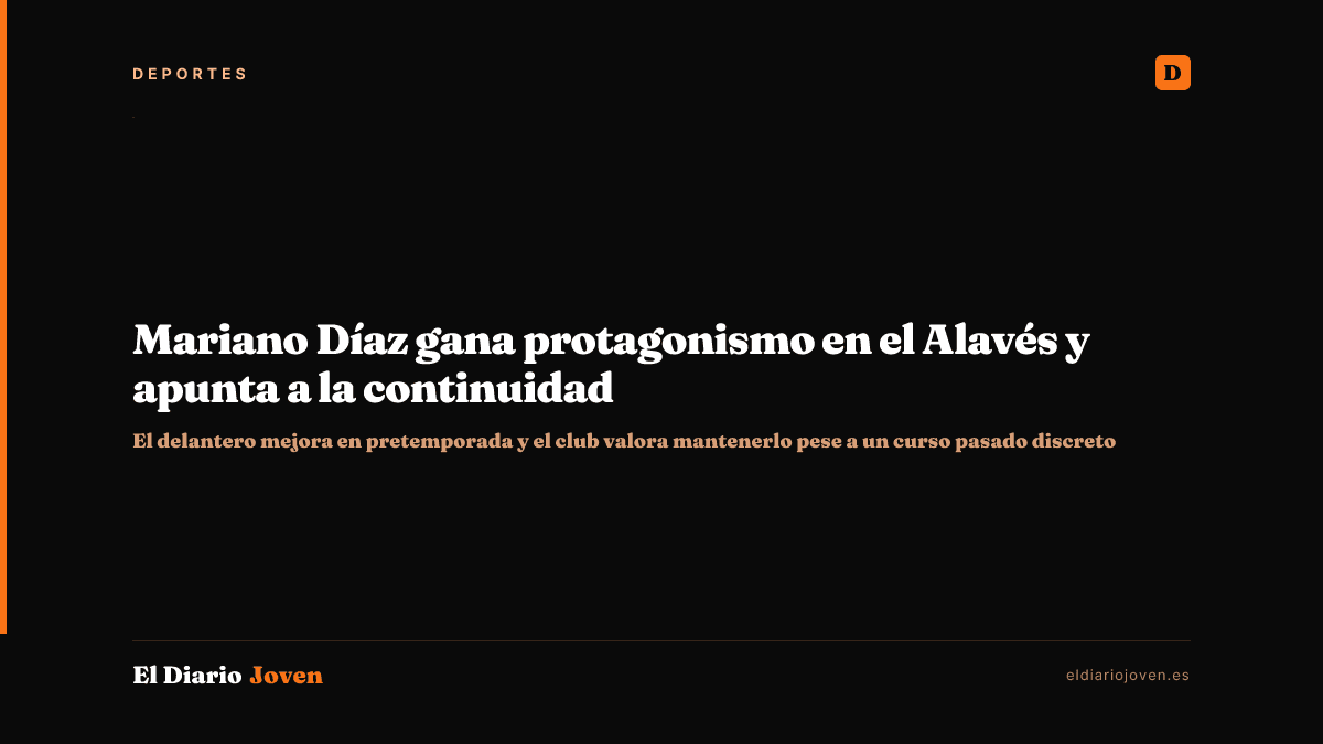 Mariano Díaz gana protagonismo en el Alavés y apunta a la continuidad