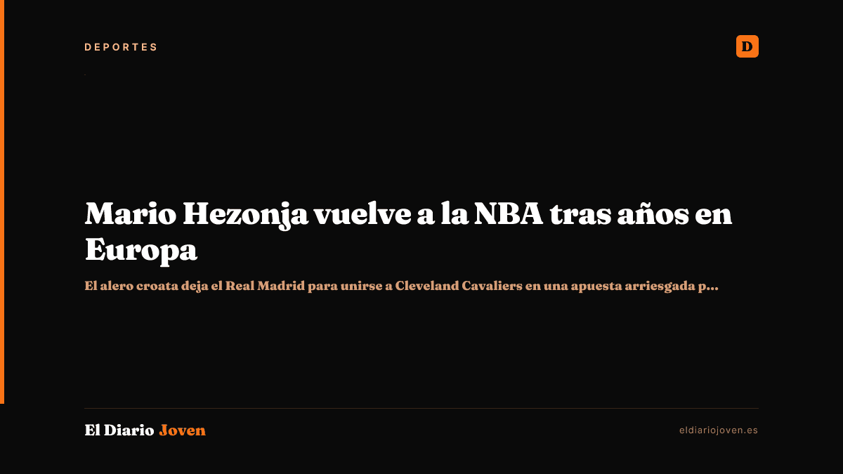 Mario Hezonja vuelve a la NBA tras años en Europa