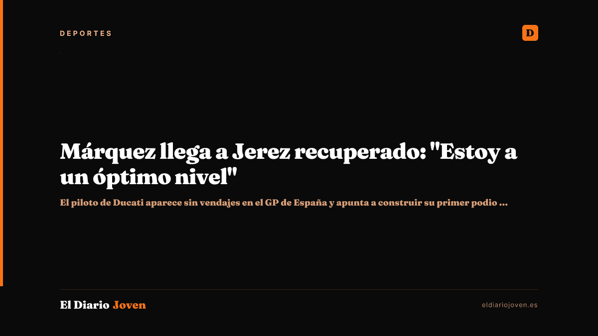 Márquez llega a Jerez recuperado: "Estoy a un óptimo nivel"
