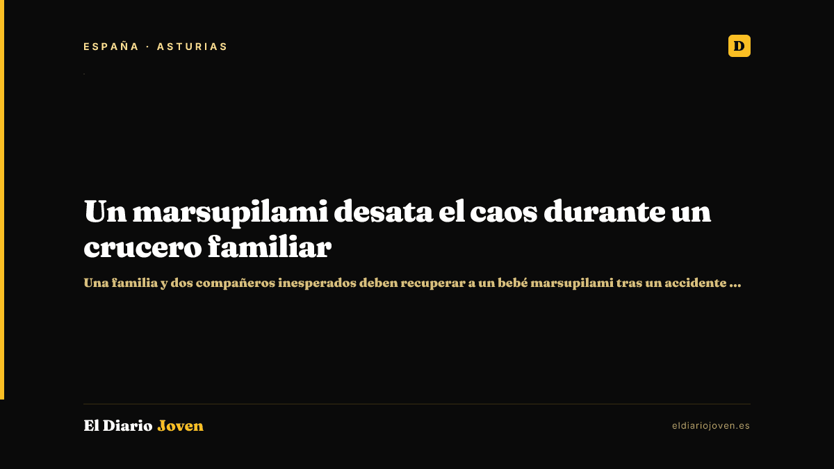Un marsupilami desata el caos durante un crucero familiar