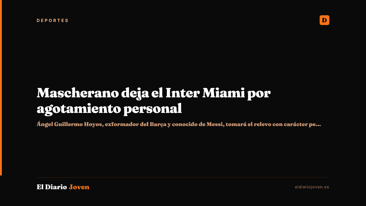 Mascherano deja el Inter Miami por agotamiento personal