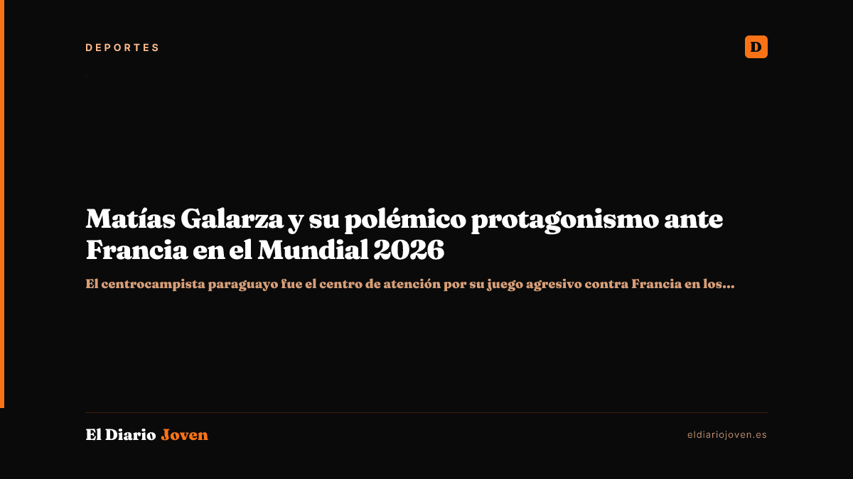 Matías Galarza y su polémico protagonismo ante Francia en el Mundial 2026