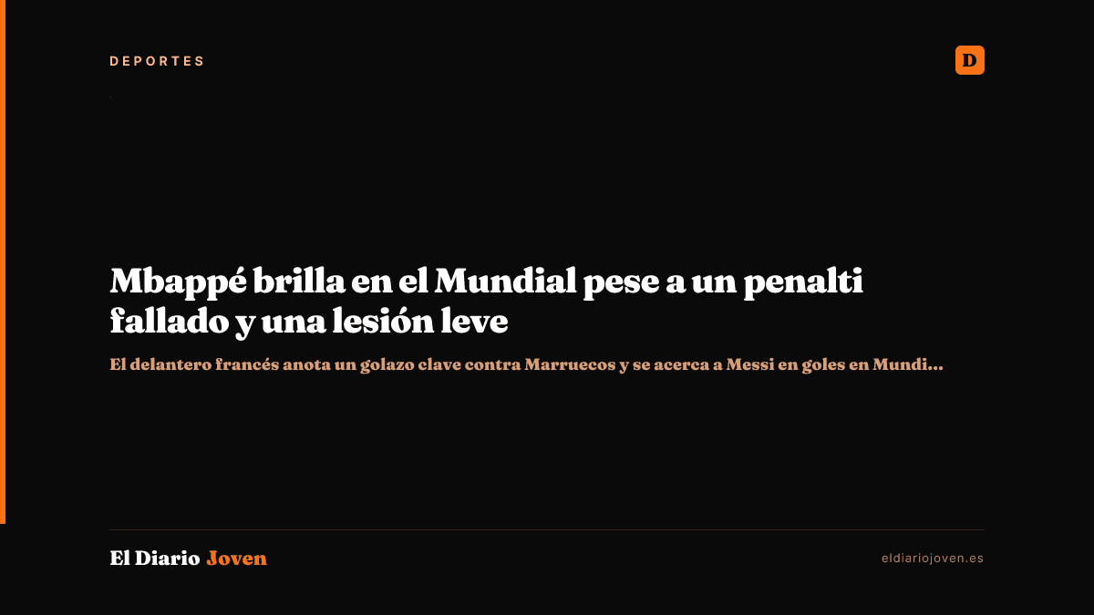 Mbappé brilla en el Mundial pese a un penalti fallado y una lesión leve