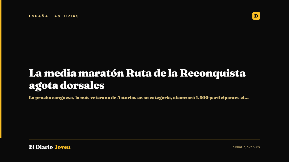 La media maratón Ruta de la Reconquista agota dorsales