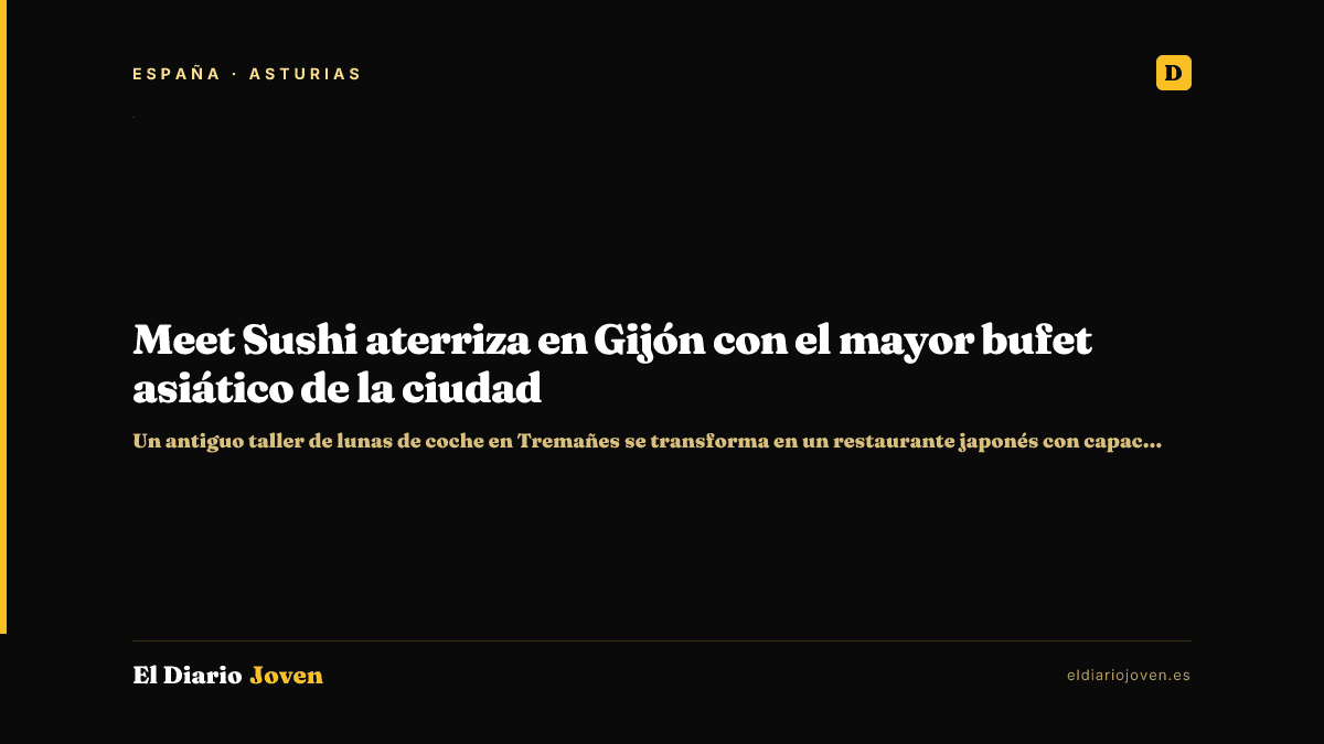 Meet Sushi aterriza en Gijón con el mayor bufet asiático de la ciudad