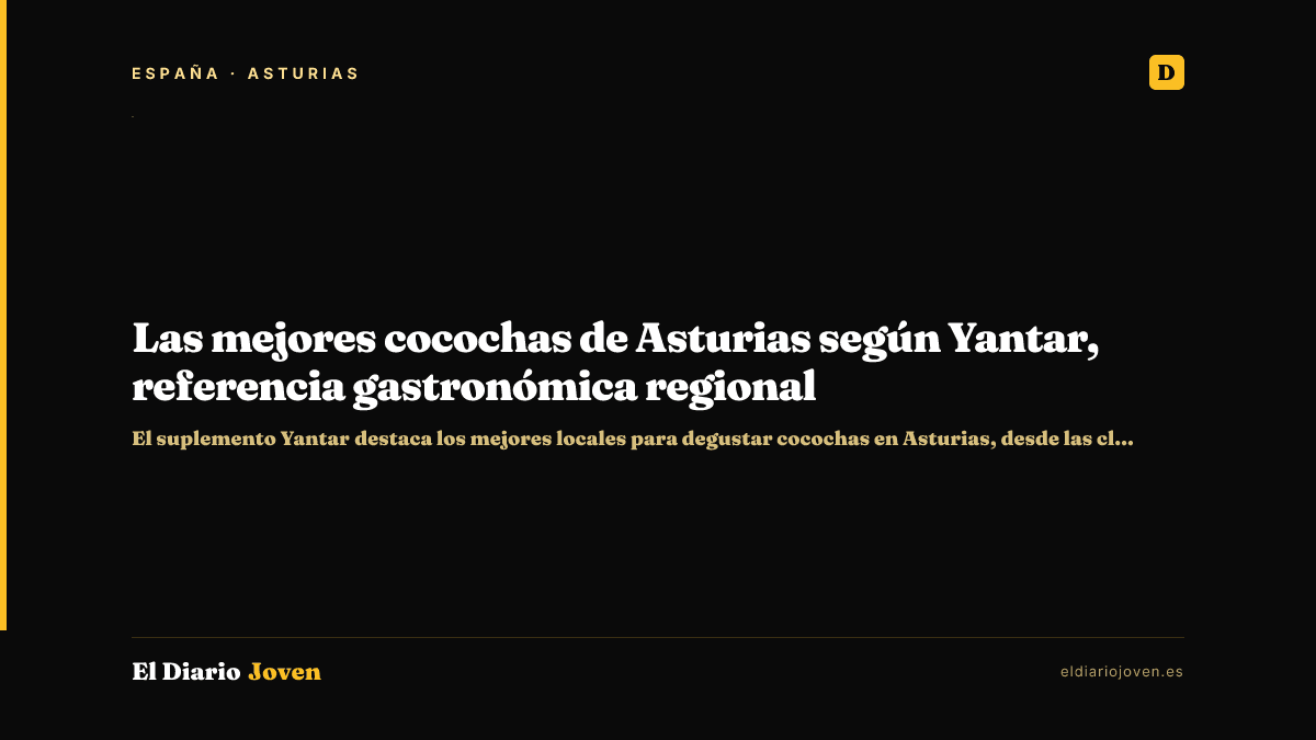 Las mejores cocochas de Asturias según Yantar, referencia gastronómica regional