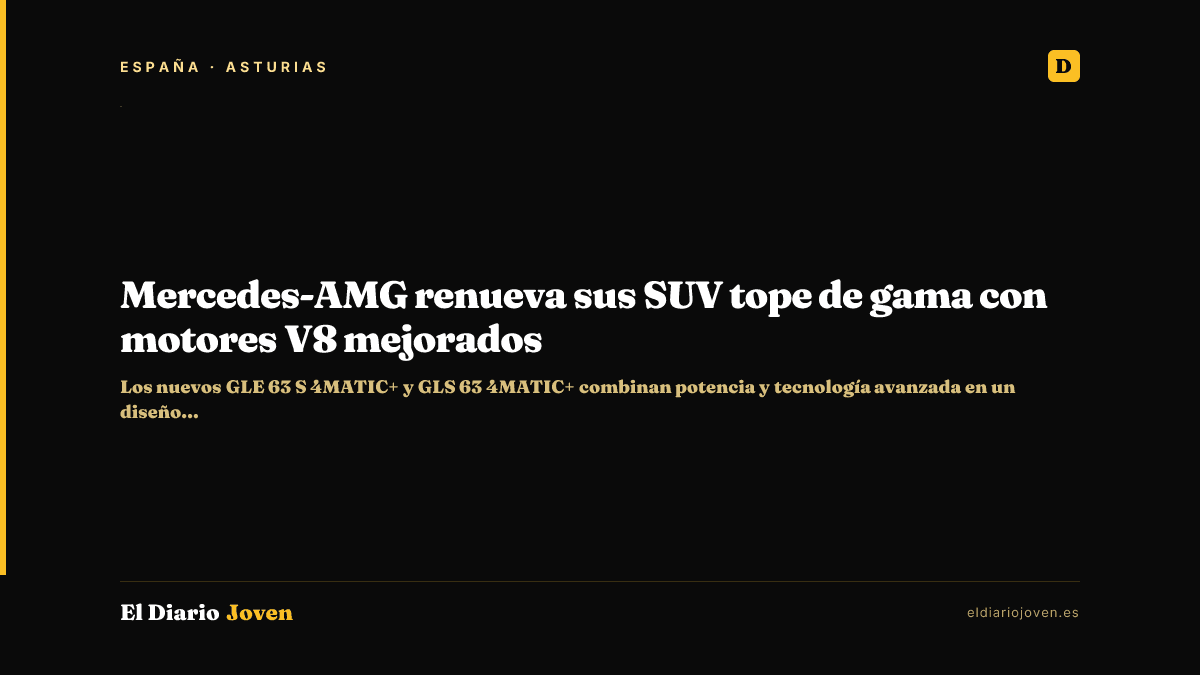 Mercedes-AMG renueva sus SUV tope de gama con motores V8 mejorados