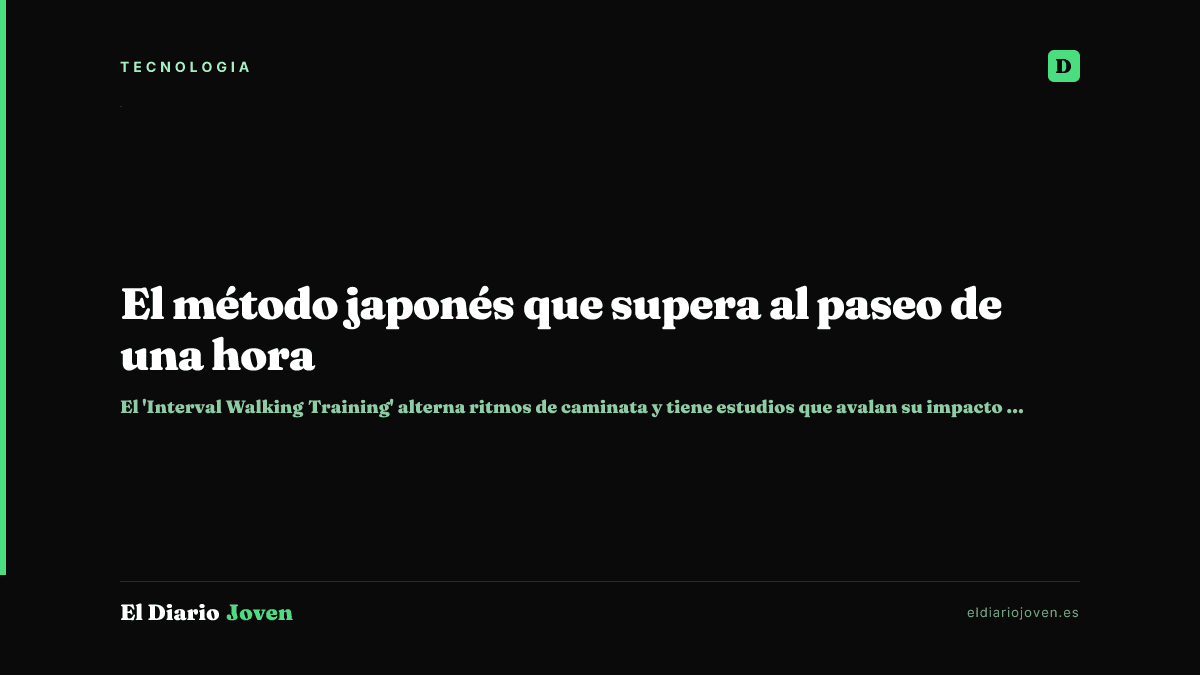 El método japonés que supera al paseo de una hora