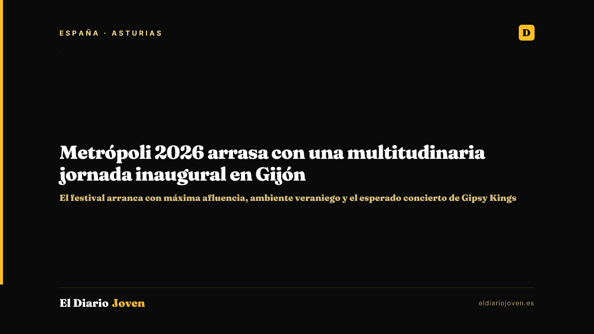 Metrópoli 2026 arrasa con una multitudinaria jornada inaugural en Gijón