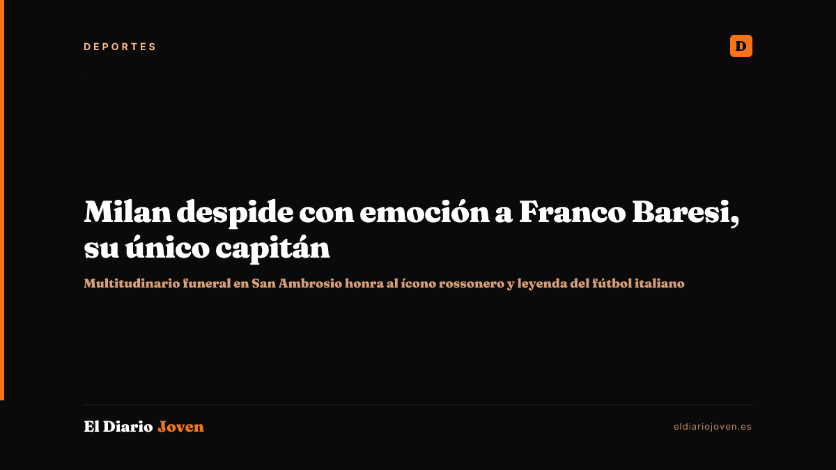 Milan despide con emoción a Franco Baresi, su único capitán