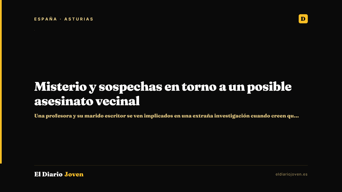 Misterio y sospechas en torno a un posible asesinato vecinal