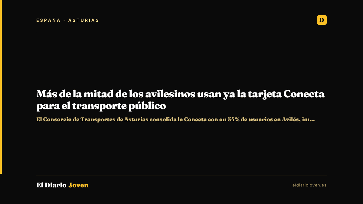 Más de la mitad de los avilesinos usan ya la tarjeta Conecta para el transporte público